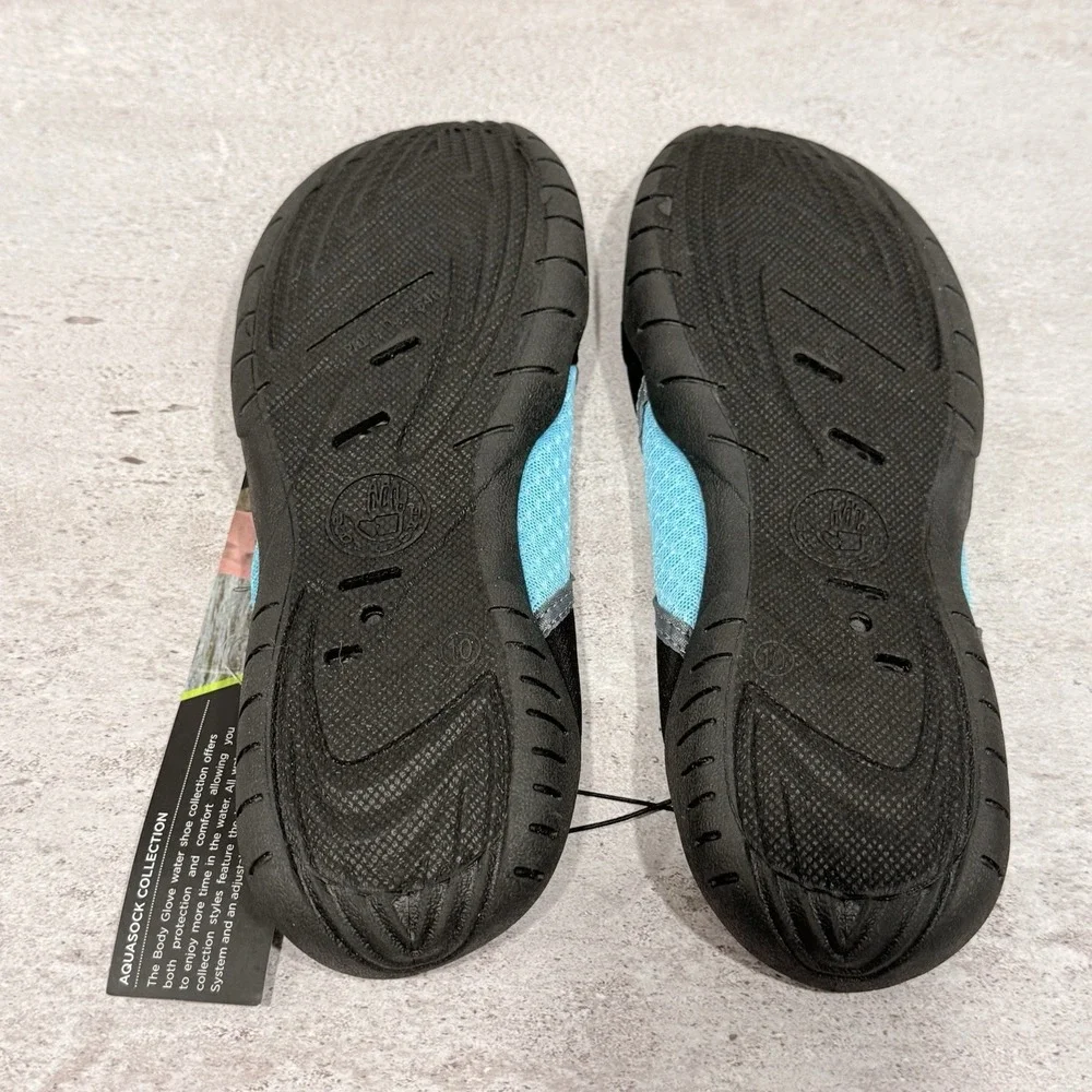 Body Glove Namaste Water Shoes for Women Black/Gulf Stream Size 10 Beach NWT